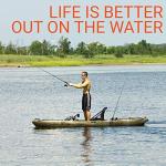 BKC PK13 13' Pedal Drive Fishing Kayak with Rudder System