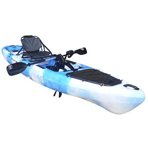 BKC PK13 13' Pedal Drive Fishing Kayak with Rudder System
