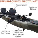 BKC UH-PK14 14ft Tandem Fishing Pedal Drive Kayak