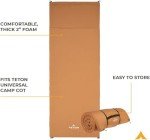 TETON Sports Adventurer Camp Pad; Sleeping Pad for Car Camping Brown, Adventurer/75" x 24" x 2"