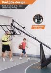 Aimking Portable Basketball Hoop with 44 Inch Backboard