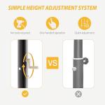 AWII Sports 10ft Adjustable Portable Basketball Hoop System