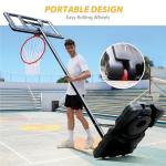 AWII Sports 10ft Adjustable Portable Basketball Hoop System