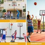 AWII Sports 10ft Adjustable Portable Basketball Hoop System