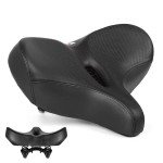 Bike Seat for Peloton Bike, Oversized Bike Seat Cushion Compatible with Stationary Bike, Indoor Cyling Bike or Exercise Bikes, Bike Saddle Replacement for Men & Women, Peloton Accessories