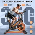Exercise Bike, WENOKER Stationary Bike for Home, Indoor Bike with Silent Belt Drive, Heavy Flywheel, Multi-grips Handlebar and Upgraded LCD Monitor