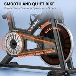 Exercise Bike, WENOKER Stationary Bike for Home, Indoor Bike with Silent Belt Drive, Heavy Flywheel, Multi-grips Handlebar and Upgraded LCD Monitor