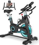 Exercise Bike, WENOKER Stationary Bike for Home, Indoor Bike with Silent Belt Drive, Heavy Flywheel, Multi-grips Handlebar and Upgraded LCD Monitor
