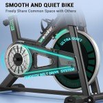 Exercise Bike, WENOKER Stationary Bike for Home, Indoor Bike with Silent Belt Drive, Heavy Flywheel, Multi-grips Handlebar and Upgraded LCD Monitor