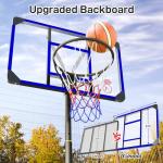 Yohood Kids Basketball Hoop Outdoor 4.82-8.53ft Adjustable, Portable Basketball Hoops & Goals for Kids/Teenagers/Youth in Backyard/Driveway/Indoor, with Enlarged Base and PC Backboard