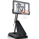 AWII SPORT Basketball Hoop Outdoor, 5.3-10FT Height Adjustable Basketball Hoop Goal System with 48Inch Impact Backboard and Portable Wheels for Adults