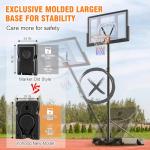 Adjustable 10ft Outdoor Basketball Hoop for Kids & Adults