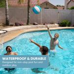 Blue Regulation Size Waterproof Swimming Pool Basketball for Ages 12+