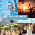 Blue Regulation Size Waterproof Swimming Pool Basketball for Ages 12+