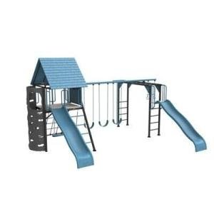 Lifetime 91326 Big Stuff Jay Blue Double Slide Deluxe Swing Set