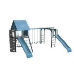 Lifetime 91326 Big Stuff Jay Blue Double Slide Deluxe Swing Set