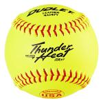 Dudley USASB Thunder Heat Fastpitch Softball - 12 Pack,Yellow