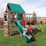 Lifetime 91109 Big Stuff Swing Set Playset with Bucket Swing and Children’s Picnic Table