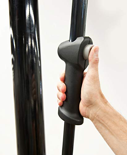 Spalding NBA Hercules Vertical Pole Portable Basketball Hoop - 52" Acrylic Backboard, Black Base
