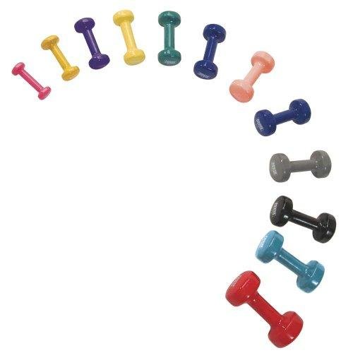 12 lb Aqua Vinyl Coated Dumbbell by Power Systems
