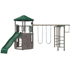 Lifetime 91199 Adventure Tower Deluxe Swing Set Playset