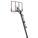 Spalding 54-Inch Portable Basketball Hoop with Shatter-Proof Polycarbonate Backboard, Adjustable ExactaHeight System & Pro Slam Rim-Outdoor Play