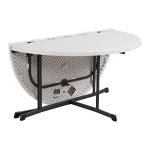 Lifetime 80806 Commercial Round Fold-in-Half Table, 60-Inch, Almond