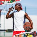 AND1 Fantom Rubber Basketball - Official Size Streetball, Made for Indoor and Outdoor Basketball Games - Sold Deflated (Pump NOT Included), Orange, Size 7