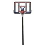Lifetime 1008 Adjustable In-Ground Basketball Hoop, 44-Inch Backboard, Red/White/Blue