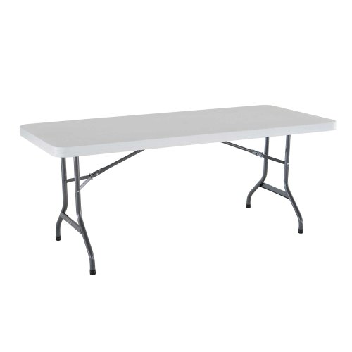Pack of 4 Folding Utility Tables, 6 Feet