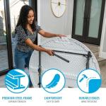 Lifetime Light Commercial Round Table, 4 Feet, White