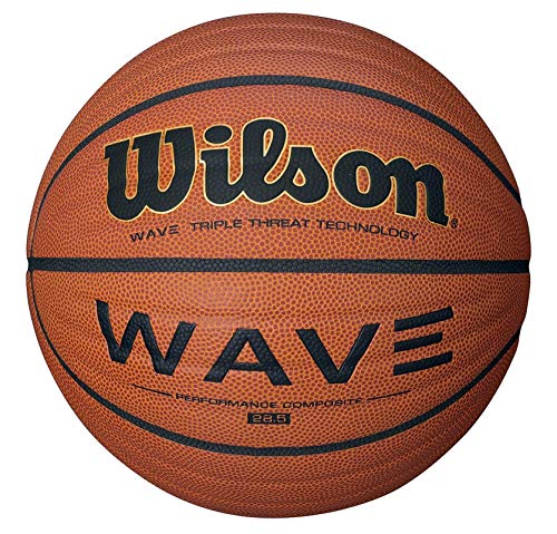 Wilson NCAA Wave Basketball, Orange Microfiber Composite