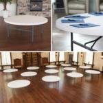 Lifetime Round Tables | 6 ft. 22673 Tables | Plastic Banquet Furniture 12 Pack