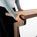 LIFETIME 60054 Convertible Bench / Table, Faux Wood Construction