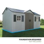 Lifetime Outdoor Storage Shed, 8 x 15 - Desert Sand