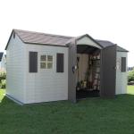 Lifetime Outdoor Storage Shed, 8 x 15 - Desert Sand