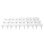 Lifetime Round Folding Tables 880301 60-inch White Granite Top 15 Pack
