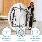 Lifetime Round Folding Tables 880301 60-inch White Granite Top 15 Pack