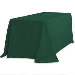 Rectangular Polyester Tablecloth in Hunter Green, 90 x 132