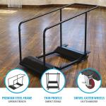 Lifetime Commercial Steel Framed 8' Folding Tables, Almond (Set of 21 with Cart) 80136