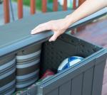 Lifetime 60089 Deck Storage Box, 116 gal, brown