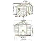 Outdoor Storage Shed with Windows, 11x11 Feet by Lifetime