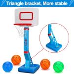 Indoor/Outdoor Toddler Basketball Hoop Set with Ball Pump