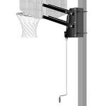 Spalding U-Turn® Basketball Backboard Lift System | Adapts to Fit 4" Square Pole or 3.5" Round Pole | Adjustable Height