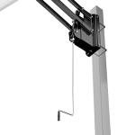 Spalding U-Turn® Basketball Backboard Lift System | Adapts to Fit 4" Square Pole or 3.5" Round Pole | Adjustable Height