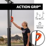 Lifetime 90176 Portable Basketball System with 52" Backboard