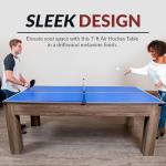Hathaway 7-ft Air Hockey/ Table Tennis Dining Combo