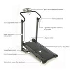 Avari Stamina Magnetic Manual Folding Treadmill - Smart Workout App