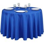 Royal Blue Polyester Tablecloth - 108-Inch Round