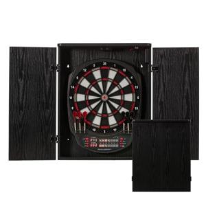 Accudart NOVA Electronic Dartboard - 35 Game Modes - 580 Game Variations - Advanced Features - Top Mount LED Lighting for No Shadow Play - LED Scoring Display - Dual Power - Includes Soft Tip Darts